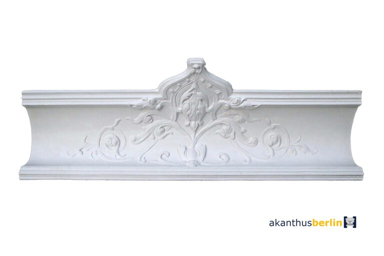 EC 07 Eckgesims „Schloss Reichenow Serie“ Mittelteil mit Artischoke Blauer Saal im Jugendstil