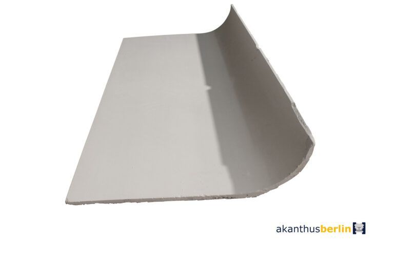 EC 24 Eckgesims Hohlkehle putzbündiger Einbau in einseitiger gerader glatten Ausführung