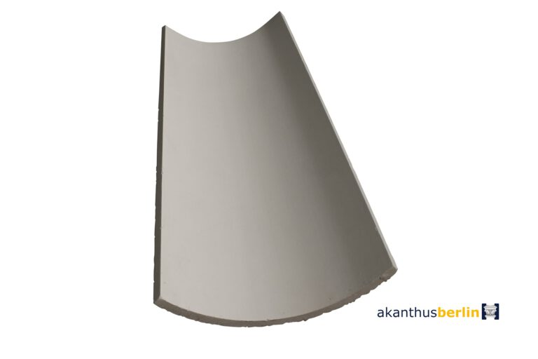 EC 25 Eckgesims Hohlkehle putzbündiger Einbau in gewölbter Ausführung