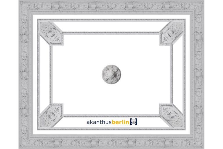 DS 22 Stuckdecke „Invalidenstraße-Serie 3“ | Gründerzeit (Deckengröße: 500 x 400 cm)