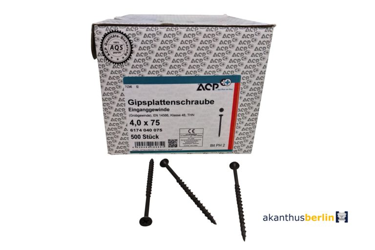 Schnellbauschrauben 4,0 x 75 mm Grobgewinde | 500 Stk
