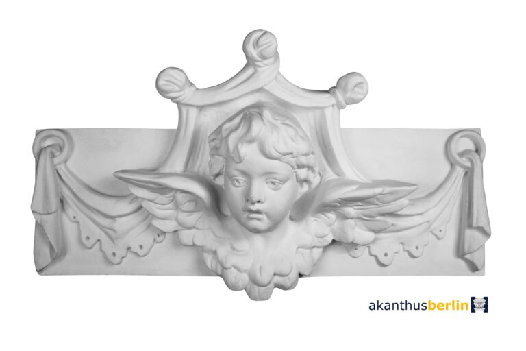 OP 36 Ornamentplatte Puttenkopf