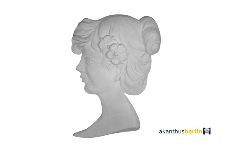 OP 78 Ornamentplatte Portrait Seite Frauenkopf