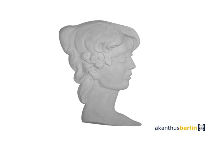 OP 79 Ornamentplatte Portrait Seite Frauenkopf
