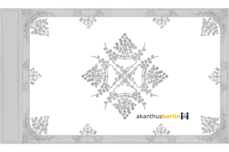 DS 34 Alternativdecke Weinlaub mit 65cm L | Jugendstil (Deckengröße: 693 x 413 cm)