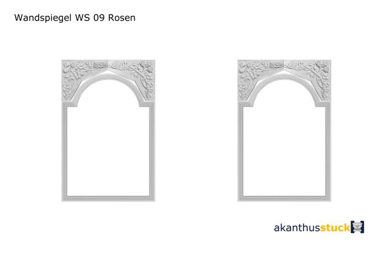 WS 09 Wandspiegel Rosen Jugendstil