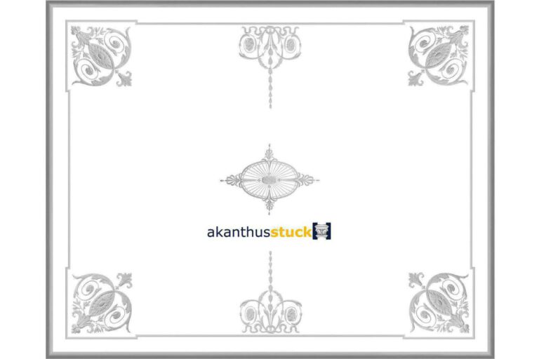 DS 20 Stuckdecke Mexikoplatz – Variante 1 – | Jugendstil (Deckengröße: 500 x 400 cm)